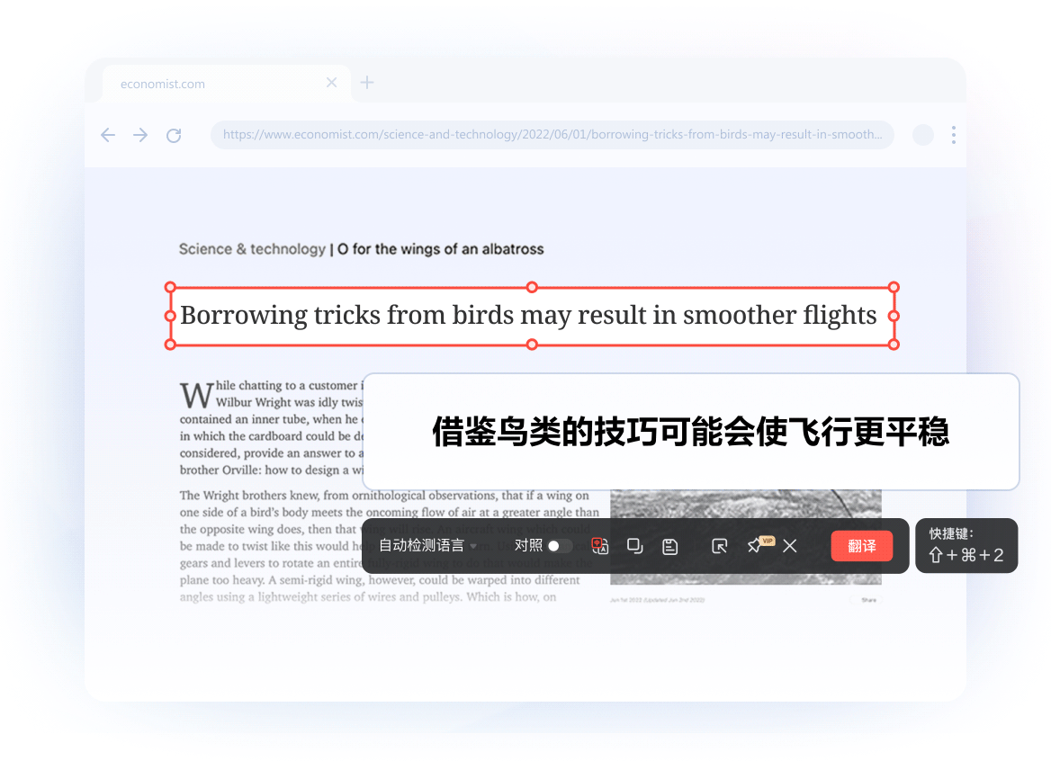截图区域实时翻译